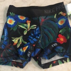 Set of Nike Pro exercise shorts.